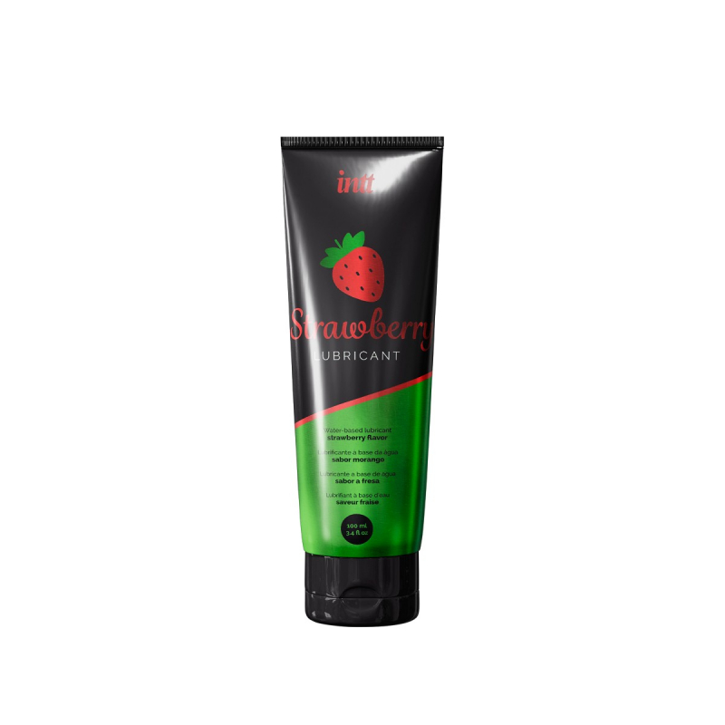 Гель на водной основе "Intt Strawberry" с ароматом и вкусом клубники, 100ml 